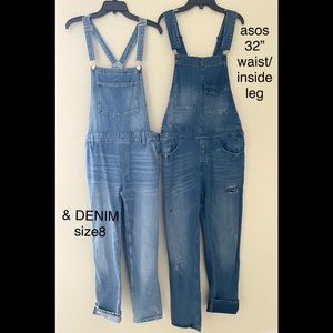 Denim overalls- left (&DENIM-8) right (ASOS-32”)